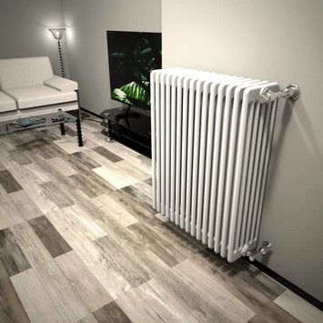 DL 6 Column Radiator 900x716 White - Thumbnail