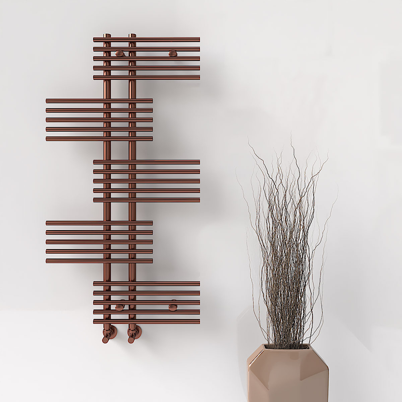 FIJI Decorative Towel Warmer 650x1250 Antique Copper