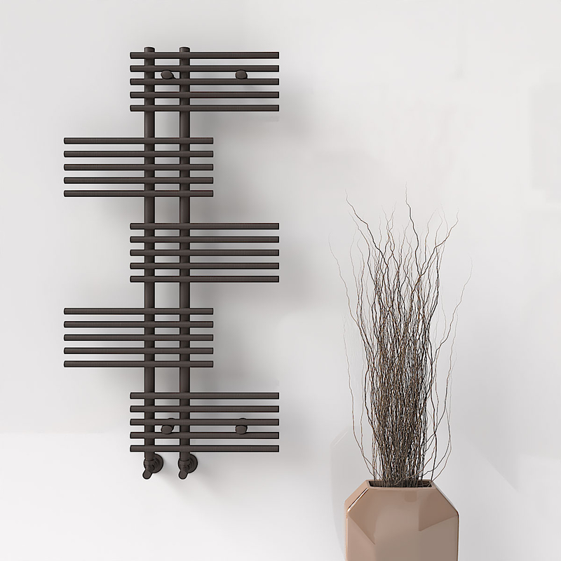 FIJI Decorative Towel Warmer 650x1250 Wood Effect