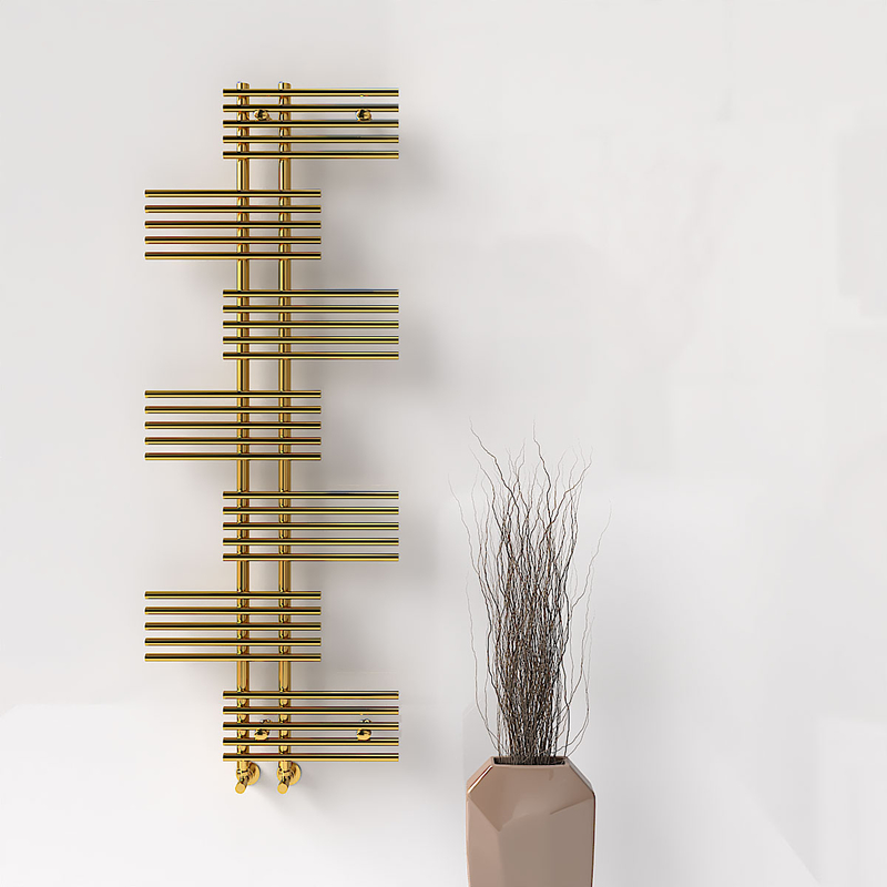 FIJI Decorative Towel Warmer 650x1762 Gold