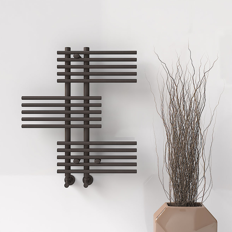 FIJI Decorative Towel Warmer 650x740 Wood Effect