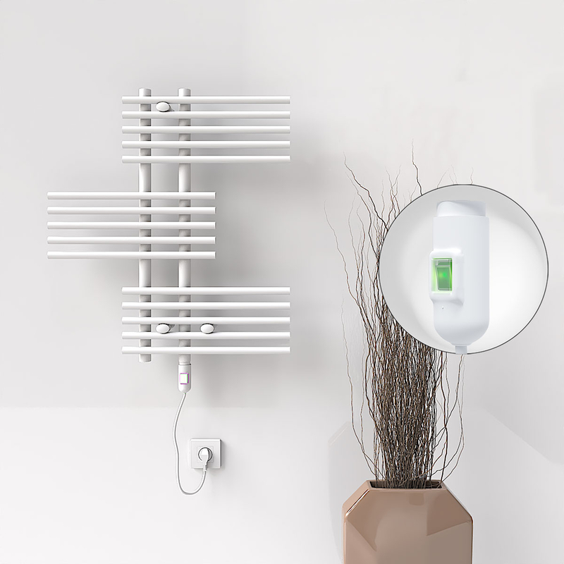 FIJI Electric Towel Warmer 650x740 White (On/Off Button) 300W