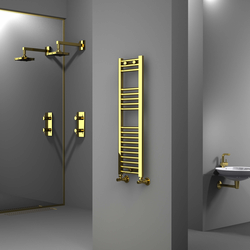 Haiti Towel Warmer 300x1000 Gold