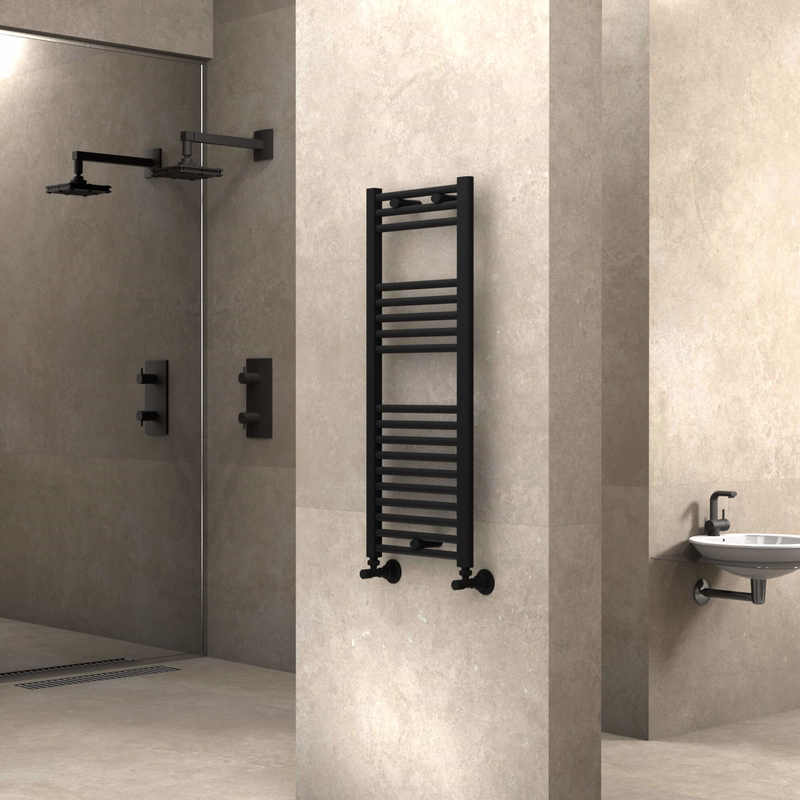 Haiti Towel Warmer 400x1000 Matte Black