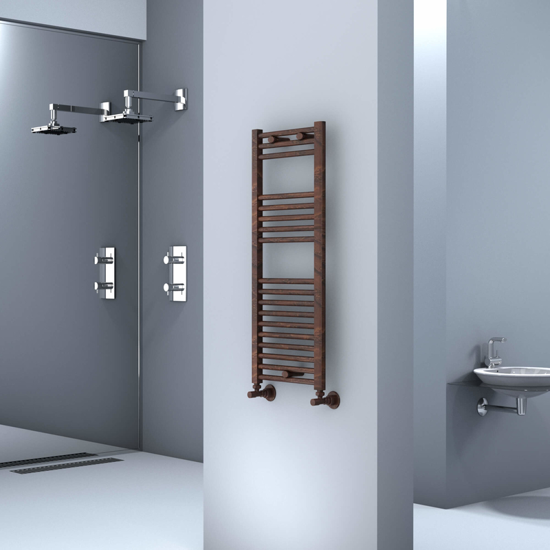 Haiti Towel Warmer 400x1000 Wood Effect