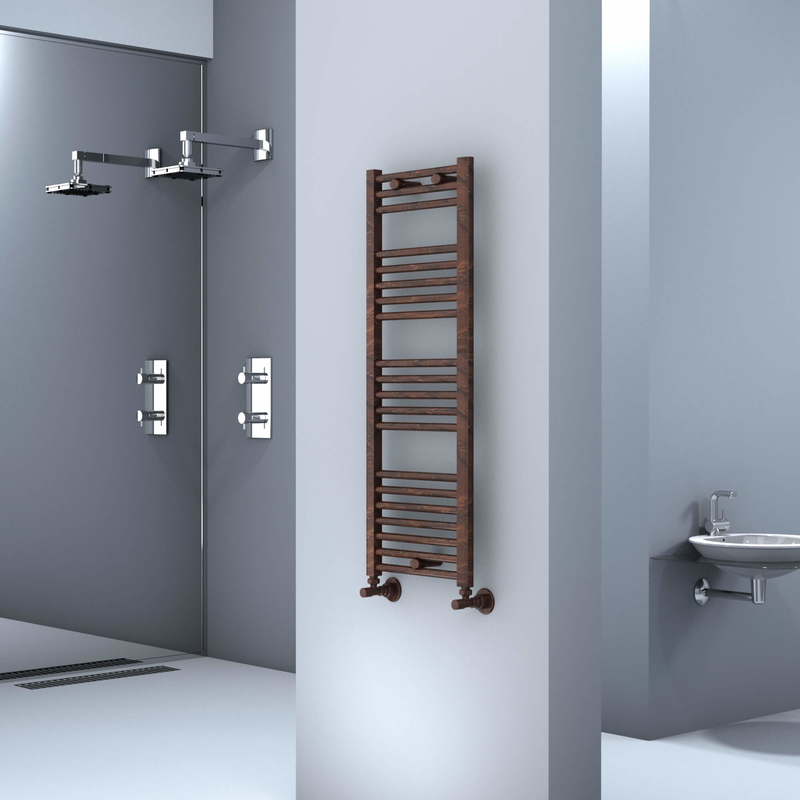 Haiti Towel Warmer 400x1100 Wood Effect