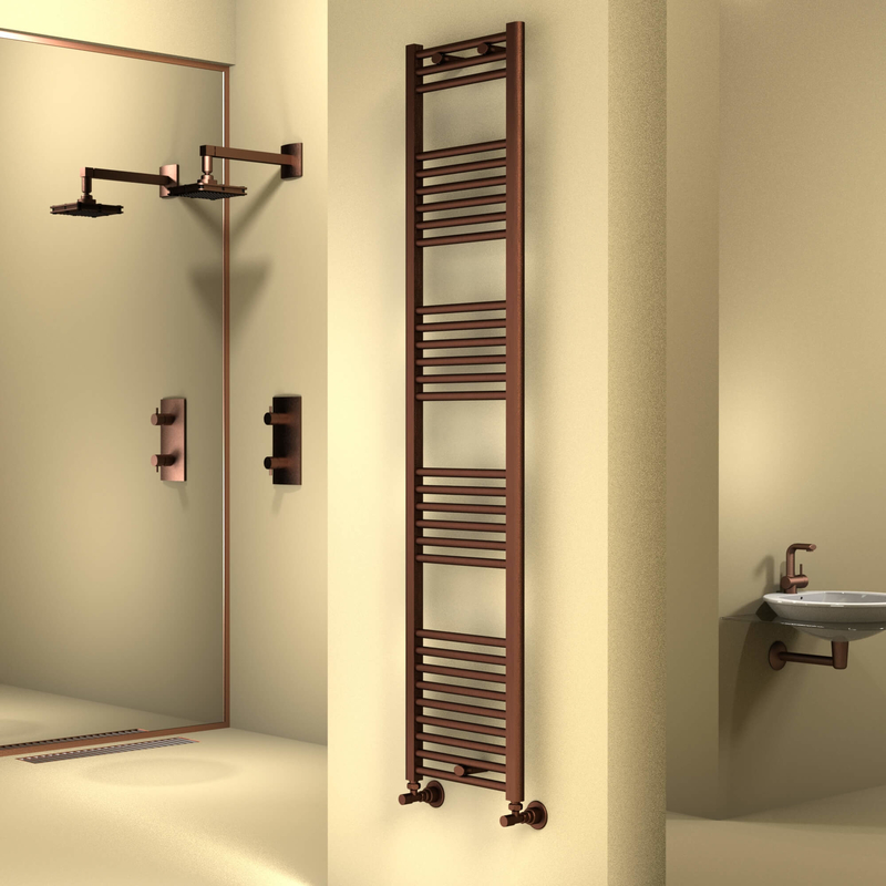 Haiti Towel Warmer 400x1800 Copper Antique