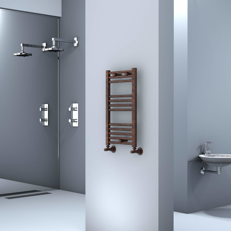 Haiti Towel Warmer 400x700 Wood Effect