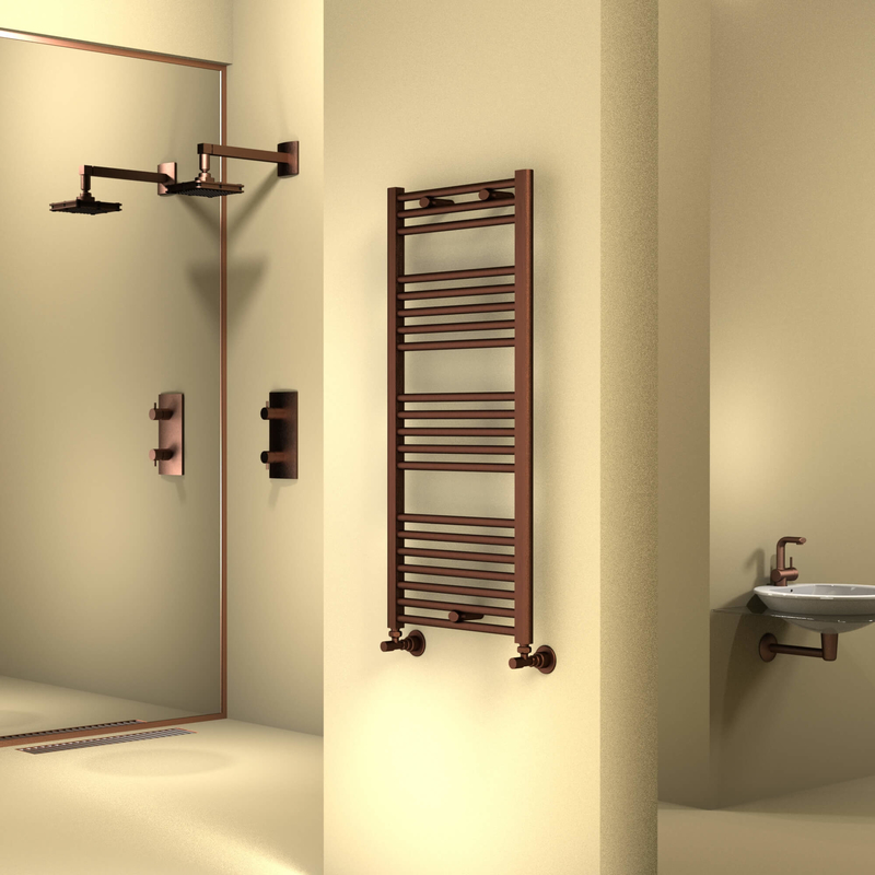 Haiti Towel Warmer 500x1100 Copper Antique