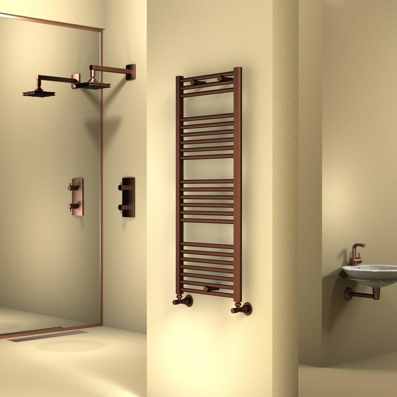 Haiti Towel Warmer 500x1200 Copper Antique