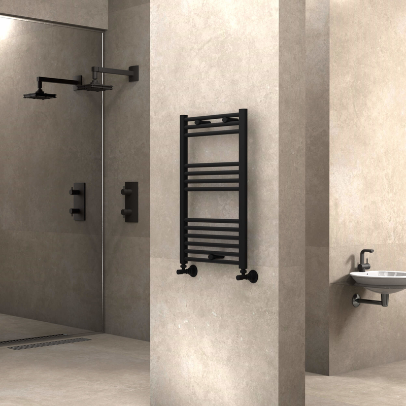 Haiti Towel Warmer 500x800 Matte Black