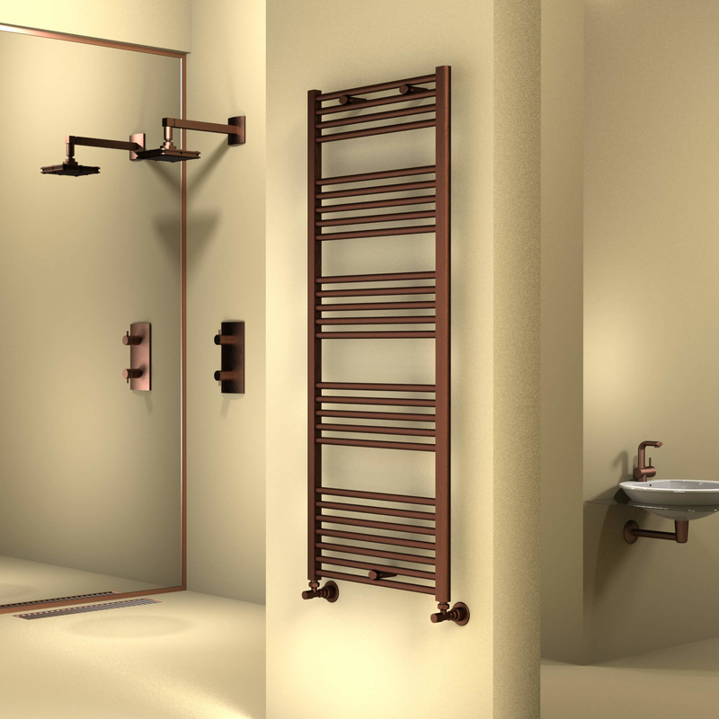 Haiti Towel Warmer 600x1500 Copper Antique