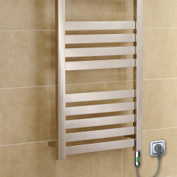 Ibiza Stainless Steel Electric Towel Warmer 500x1165 Polished Finish (On/Off) 300 W - Thumbnail