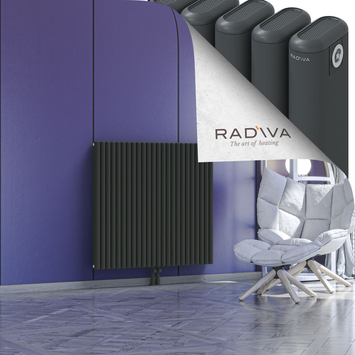 Kotto Aluminium Radiator 1000x1076 Dark Anthracite - Thumbnail