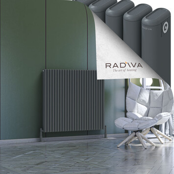 Kotto Aluminium Radiator 1000x1121 Anthracite - Thumbnail