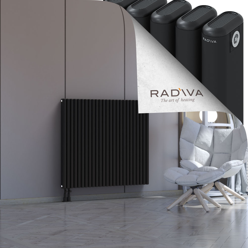 Kotto Aluminium Radiator 1000x1121 Black