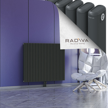 Kotto Aluminium Radiator 1000x1211 Dark Anthracite - Thumbnail