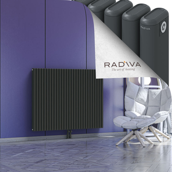 Kotto Aluminium Radiator 1000x1301 Dark Anthracite - Thumbnail