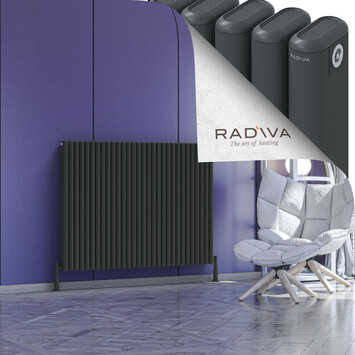 Kotto Aluminium Radiator 1000x1346 Dark Anthracite - Thumbnail