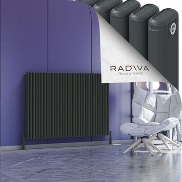 Kotto Aluminium Radiator 1000x1436 Dark Anthracite - Thumbnail