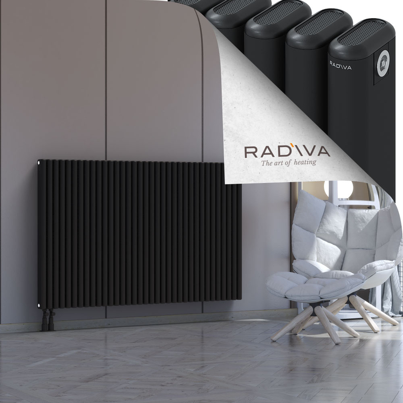 Kotto Aluminium Radiator 1000x1571 Black