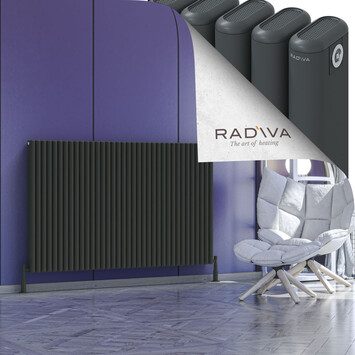 Kotto Aluminium Radiator 1000x1616 Dark Anthracite - Thumbnail