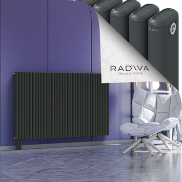 Kotto Aluminium Radiator 1000x1616 Dark Anthracite - Thumbnail