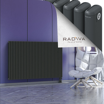 Kotto Aluminium Radiator 1000x1616 Dark Anthracite - Thumbnail