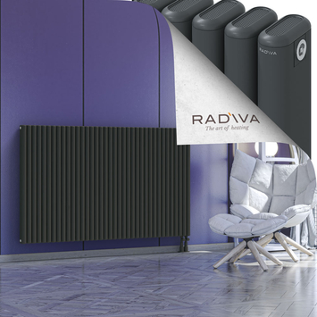 Kotto Aluminium Radiator 1000x1661 Dark Anthracite - Thumbnail