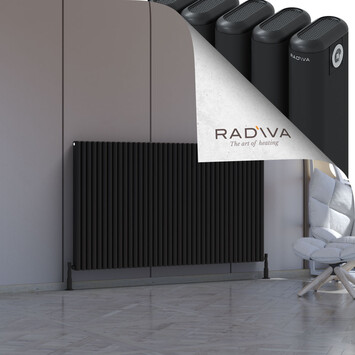 Kotto Aluminium Radiator 1000x1751 Black - Thumbnail