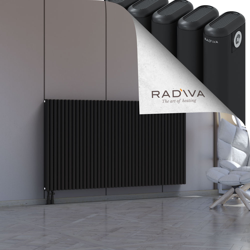 Kotto Aluminium Radiator 1000x1841 Black