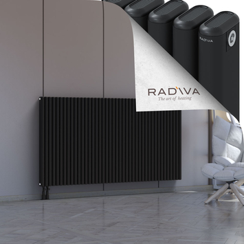 Kotto Aluminium Radiator 1000x1886 Black - Thumbnail