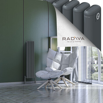 Kotto Aluminium Radiator 1000x221 Anthracite - Thumbnail