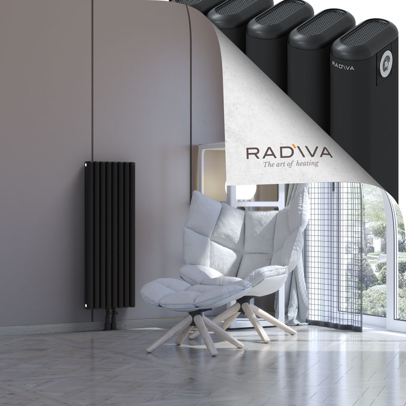 Kotto Aluminium Radiator 1000x356 Black