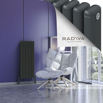 Kotto Aluminium Radiator 1000x401 Dark Anthracite - Thumbnail