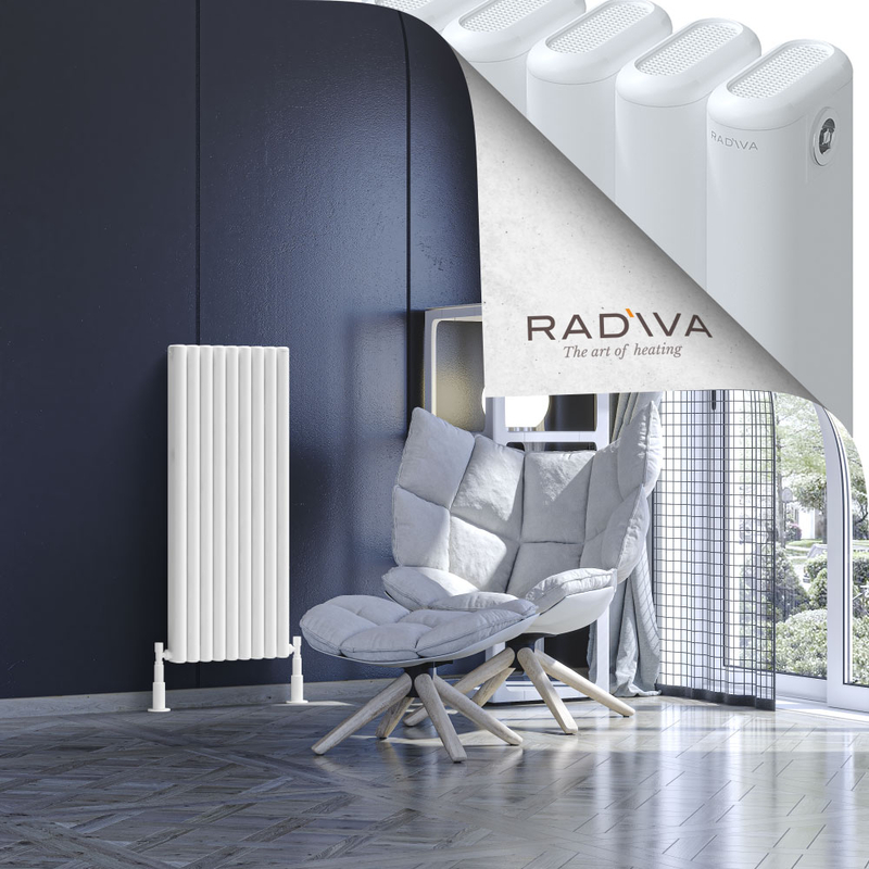 Kotto Aluminium Radiator 1000x401 White