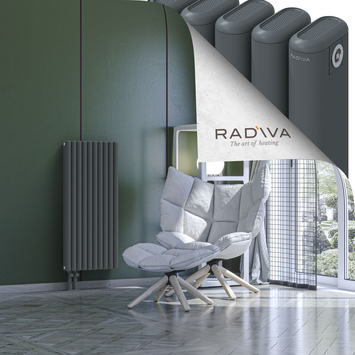 Kotto Aluminium Radiator 1000x446 Anthracite - Thumbnail