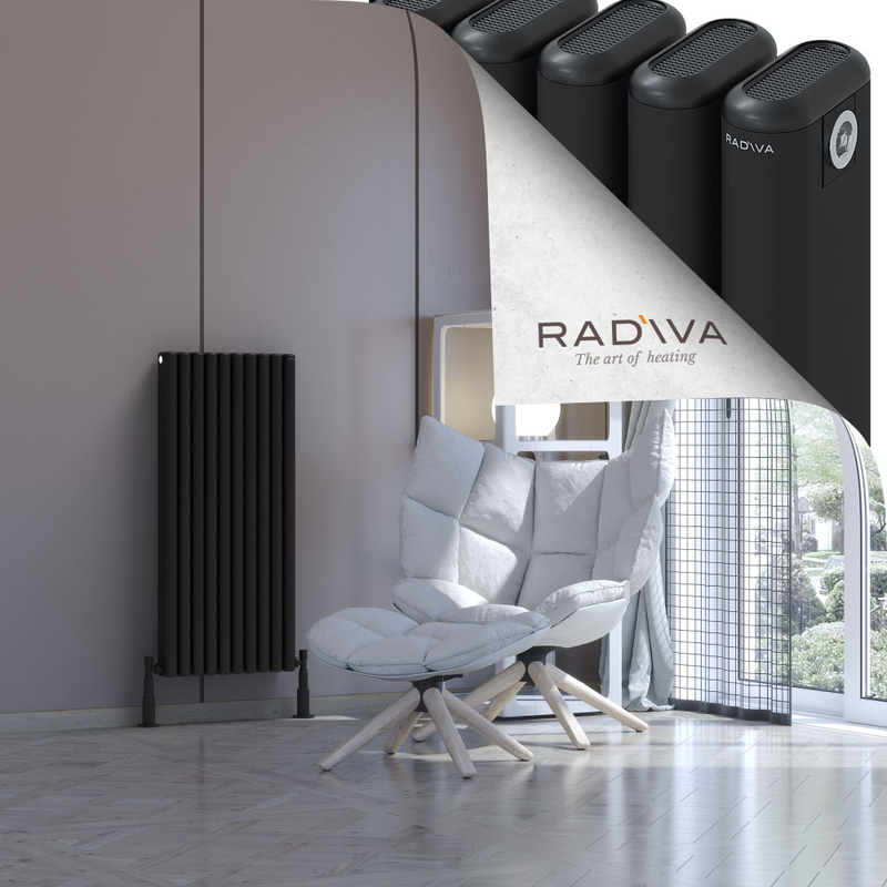 Kotto Aluminium Radiator 1000x446 Black