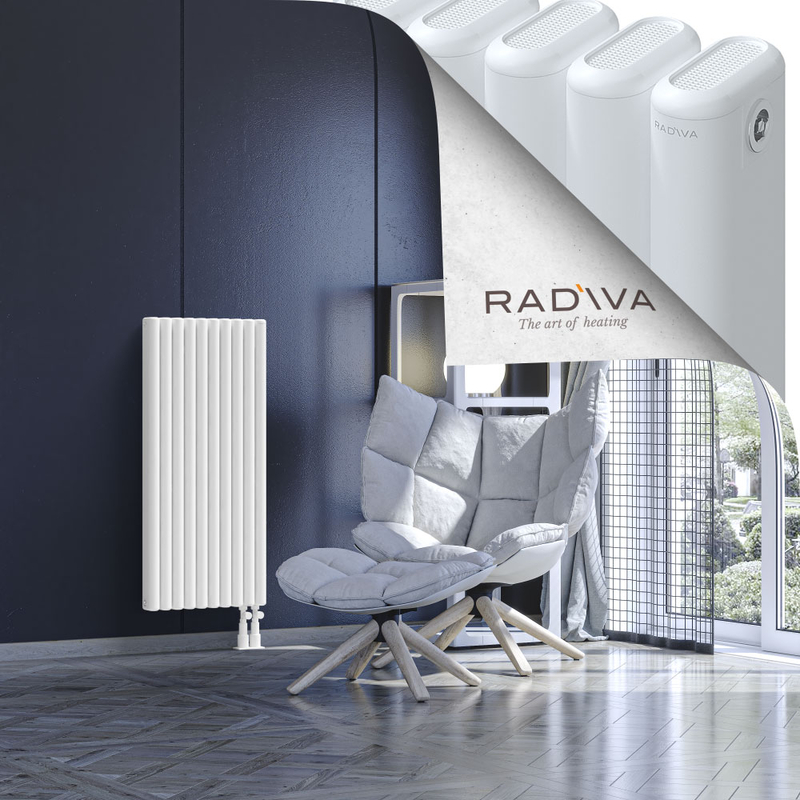 Kotto Aluminium Radiator 1000x446 White