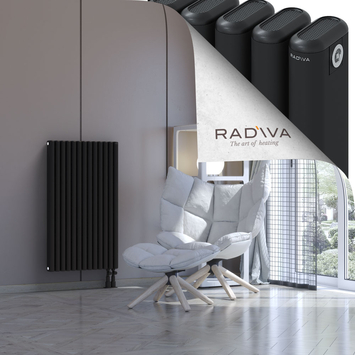 Kotto Aluminium Radiator 1000x581 Black - Thumbnail