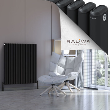 Kotto Aluminium Radiator 1000x851 Black - Thumbnail