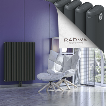 Kotto Aluminium Radiator 1000x851 Dark Anthracite - Thumbnail