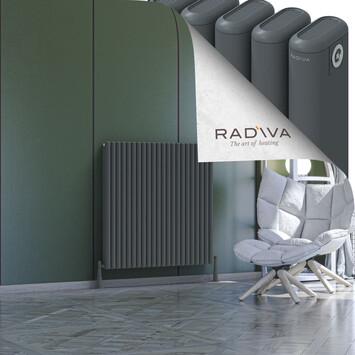 Kotto Aluminium Radiator 1000x986 Anthracite - Thumbnail