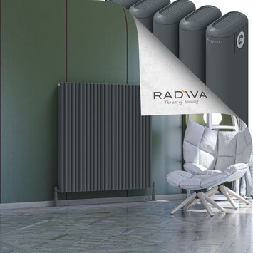 Kotto Aluminium Radiator 1200x1166 Anthracite - Thumbnail