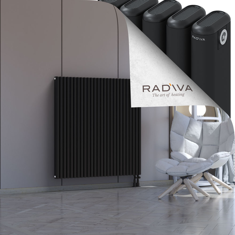 Kotto Aluminium Radiator 1200x1166 Black