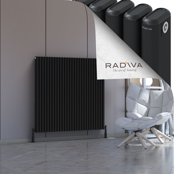 Kotto Aluminium Radiator 1200x1256 Black - Thumbnail