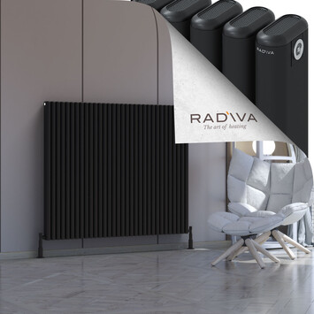 Kotto Aluminium Radiator 1200x1436 Black - Thumbnail