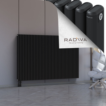 Kotto Aluminium Radiator 1200x1886 Black - Thumbnail