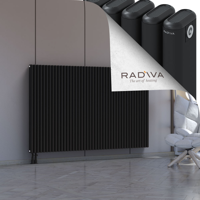 Kotto Aluminium Radiator 1200x1931 Black