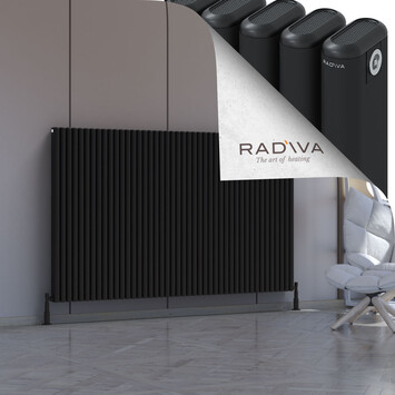 Kotto Aluminium Radiator 1200x1976 Black - Thumbnail